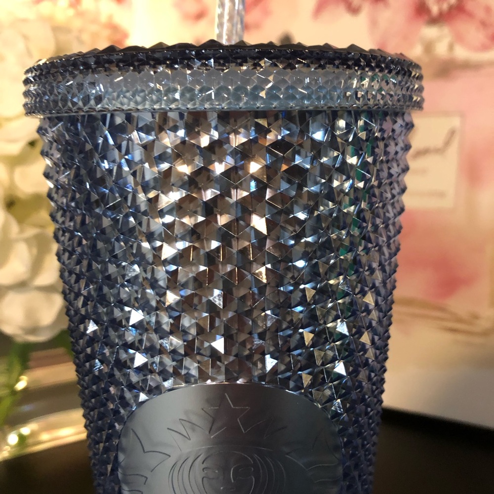 Limited Edition Studded Starbucks 24 oz Venti Cold Navy Ombré Gradient Tumbler - Picture 7 of 12